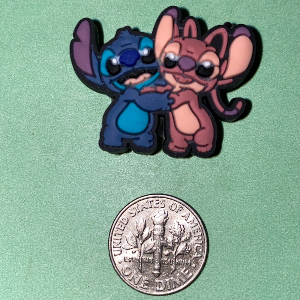 (10 for $15) The Movie Lilo & Stitch with his Girlfriend Angel Croc Shoe Charms